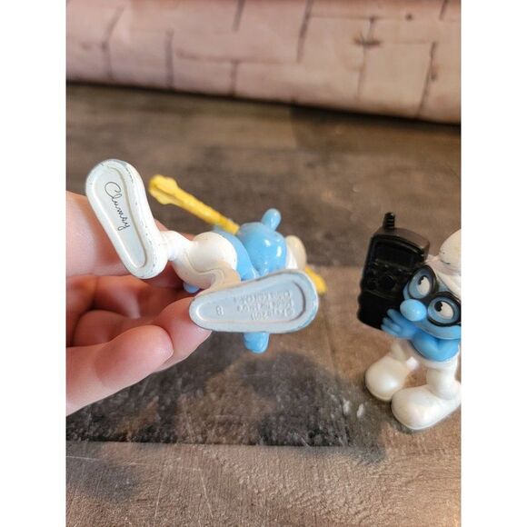 McDonald's Smurfs clumsy brainy toy figure peyo 2011 set - Picture 5 of 8